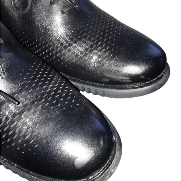 Cole Haan Men's 2. Zerogrand Laser Wingtip Black Oxford Dress Shoes Size 13