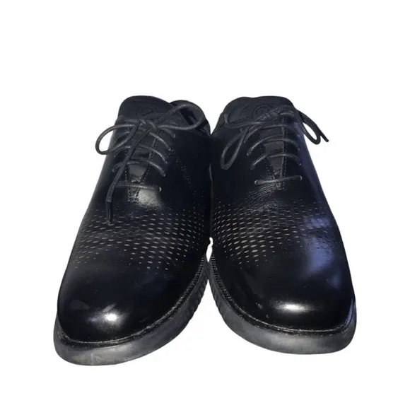 Cole Haan Men's 2. Zerogrand Laser Wingtip Black Oxford Dress Shoes Size 13
