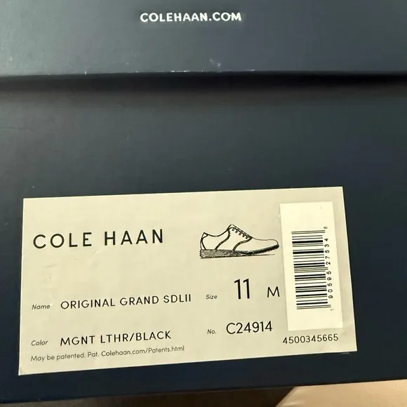 Cole haan Men's Gray &amp; Black Dress Shoes sz 11