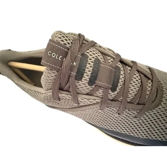 Cole Haan Mens Gray Mesh Brown Suede Zero Grand Atlantic Sneakers Sz 9 NEW