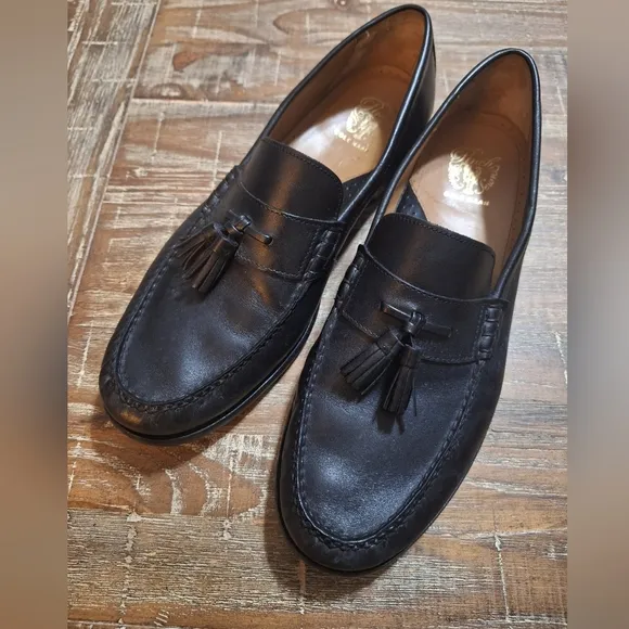 Cole Haan Men's Pinch Tassel Loafer Black Leather Dress Shoes Size 13 M