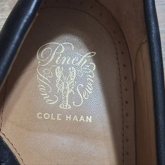Cole Haan Men's Pinch Tassel Loafer Black Leather Dress Shoes Size 13 M