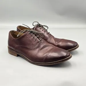 Cole Haan Men's Size 12 M GUC Cambridge Brown Leather Cap Toe Brogue Dress Shoes