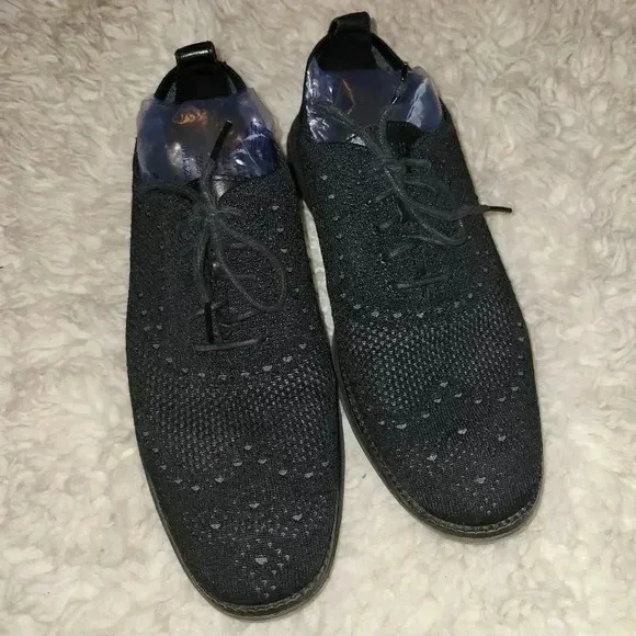 Cole Haan Zerogrand OriginalGrand Mens Black Wingtip Oxford Casual Shoes