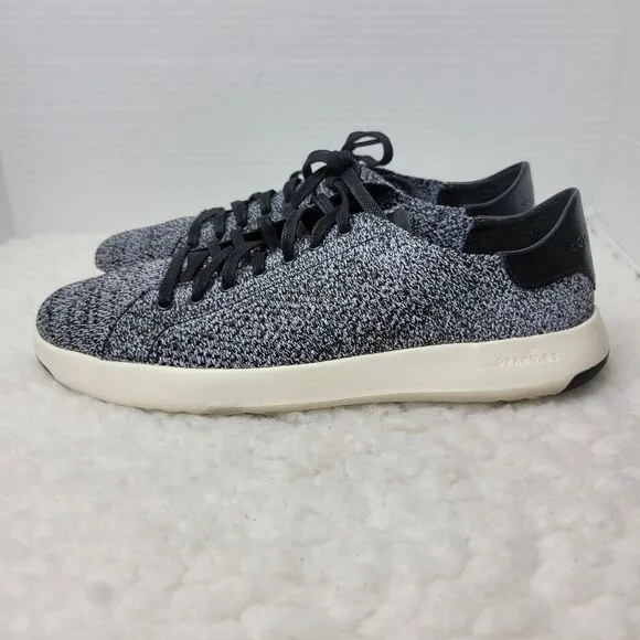 Cole Haan Grand Pro Tennis Shoes Mens Size 8 Black Stichlite Casual C29119