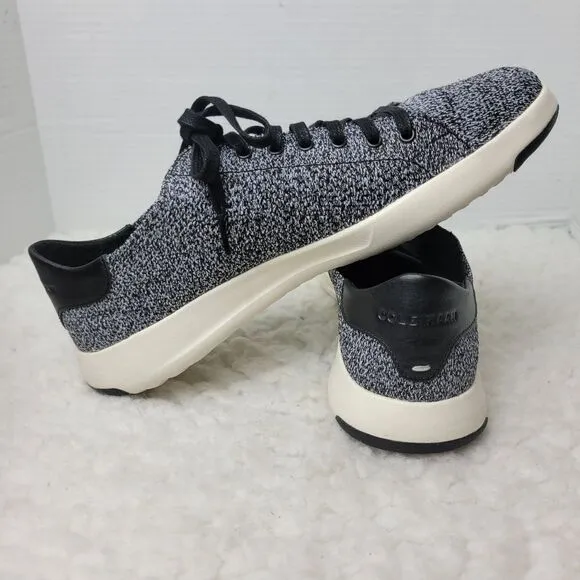 Cole Haan Grand Pro Tennis Shoes Mens Size 8 Black Stichlite Casual C29119