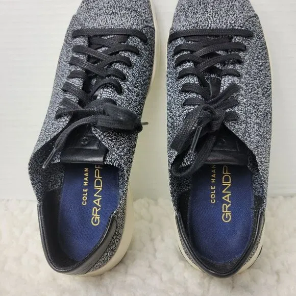 Cole Haan Grand Pro Tennis Shoes Mens Size 8 Black Stichlite Casual C29119