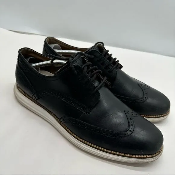 Cole Haan Mens 11 Original Grand Shortwing Wingtip Oxford Dress Shoes Casual