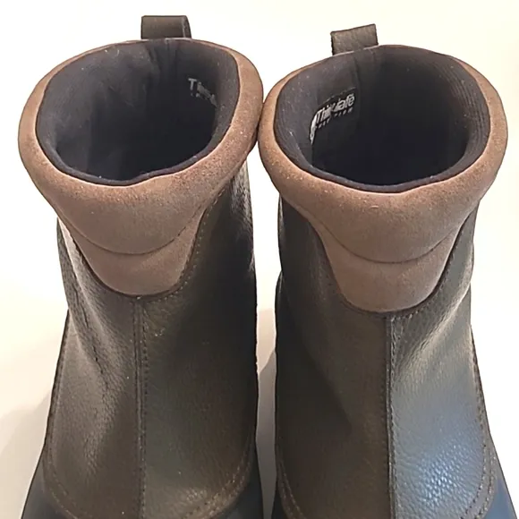 Columbia Bugaslip Slip On Rain Snow Boot Leather Waterproof Traction Insulation
