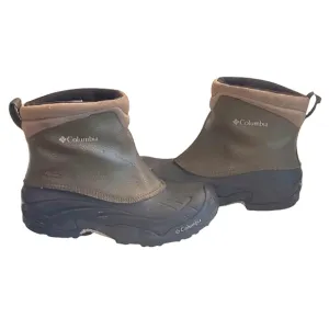 Columbia Bugaslip Slip On Rain Snow Boot Leather Waterproof Traction Insulation