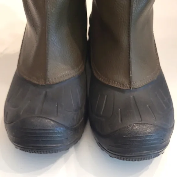 Columbia Bugaslip Slip On Rain Snow Boot Leather Waterproof Traction Insulation