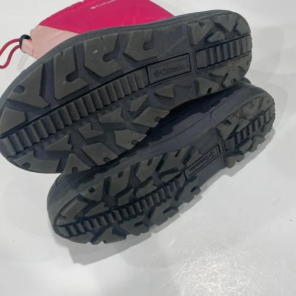 Columbia Powderbug Plus II waterproof big girl's size 5, pink snow boots