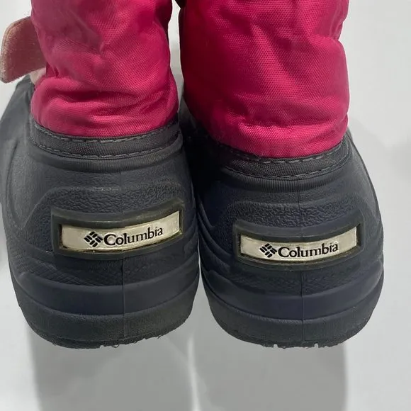 Columbia Powderbug Plus II waterproof big girl's size 5, pink snow boots