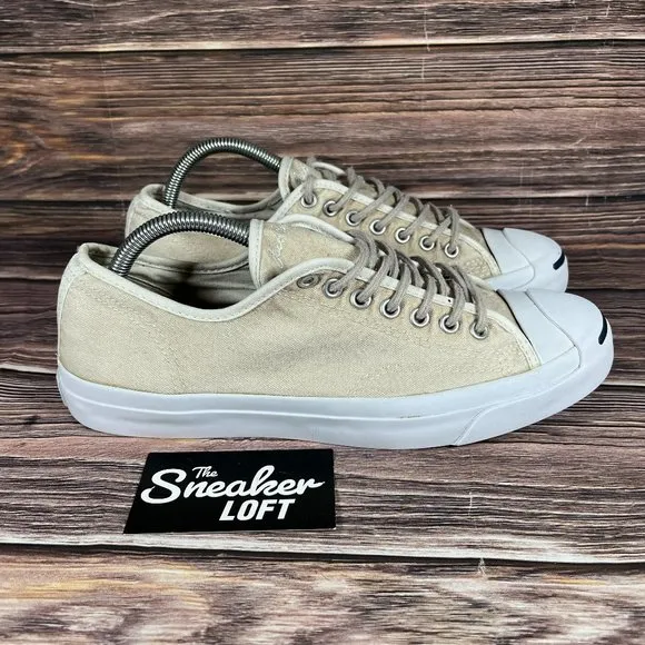 Converse Jack Purcell Canvas Beige White‎ Men's Casual Shoes