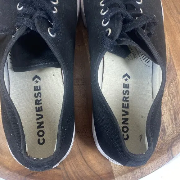 Converse Jack Purcell Ox Mens Black And White Size 10 Casual Low Top Shoes