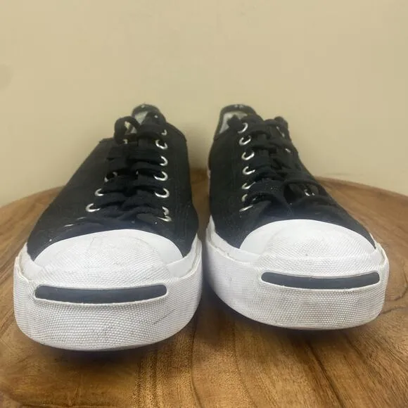 Converse Jack Purcell Ox Mens Black And White Size 10 Casual Low Top Shoes