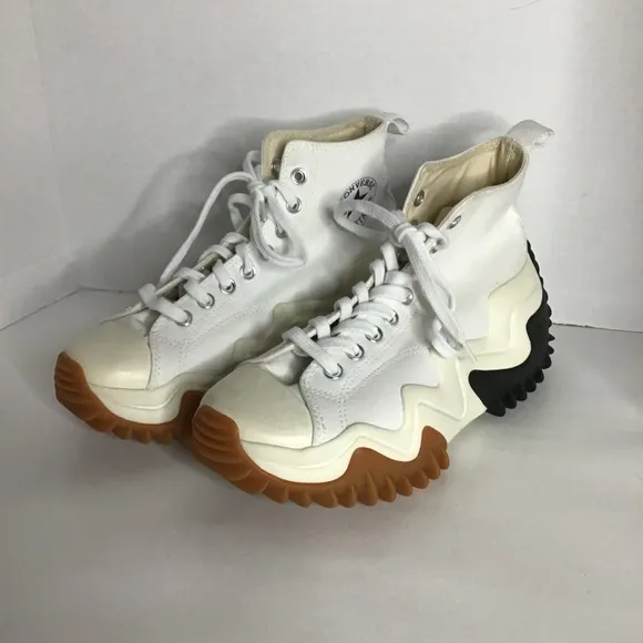Converse Run Star Motion Hi Shoes Sneakers 171546c White/Black/Gum Men’s 7