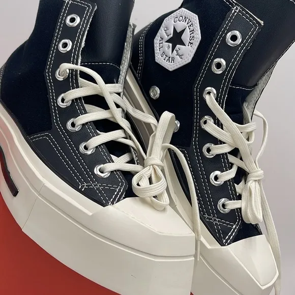 Converse WMNS Black High-Top Sneakers A06435CCHUCK 70 DE LUXE SQUARED HIBLACK/