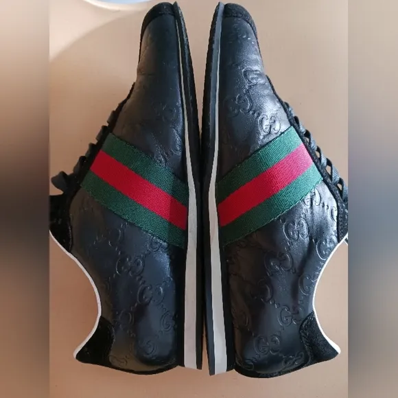 COPY - Gucci Icon GUCCISSIMA  Black Sneakers size 37  box
