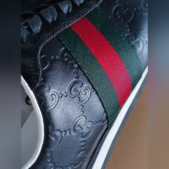 COPY - Gucci Icon GUCCISSIMA  Black Sneakers size 37  box
