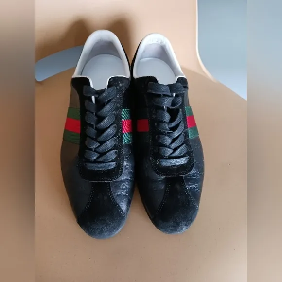 COPY - Gucci Icon GUCCISSIMA  Black Sneakers size 37  box