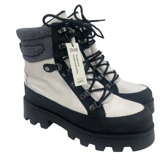 COUGAR Suma Boots Size 9 NEW Leather Waterproof PrimaLoft Snow Leather Lace Up