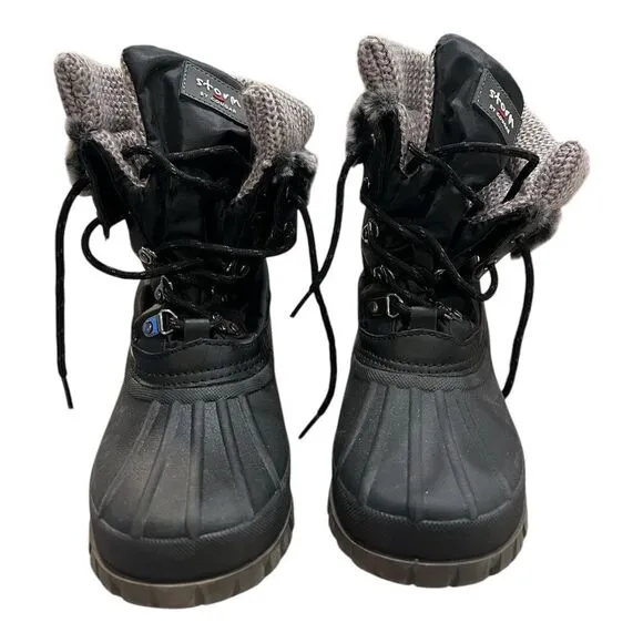 Cougar Women's Gray Lace-Up Duck Boots Size 8‎ Waterproof Winter