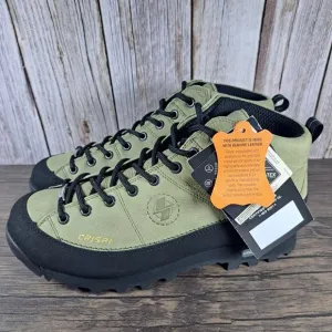 Crispi Monaco GTX 6” Mid Hiking Boots Nubuck Leather Men's Sz 9.5 Nutria (NWT)