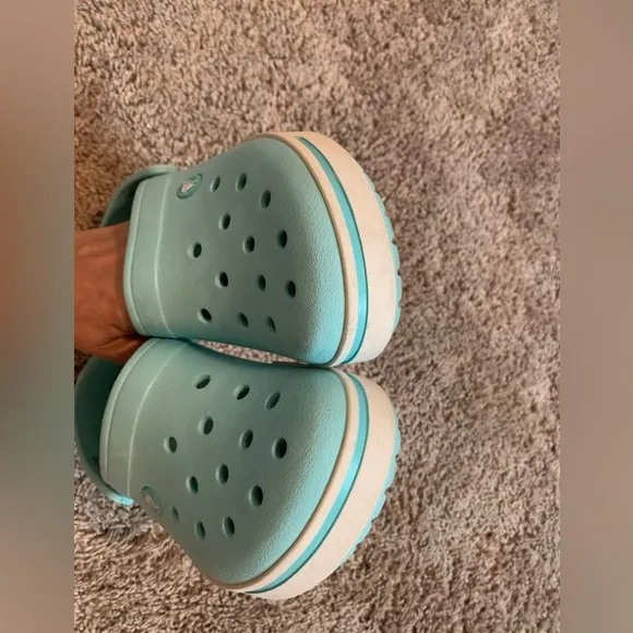 Crocs Crocband Clogs Sandals Baby Blue Size 6