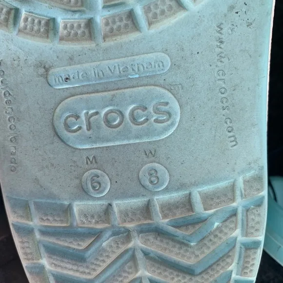 Crocs Crocband Clogs Sandals Baby Blue Size 6