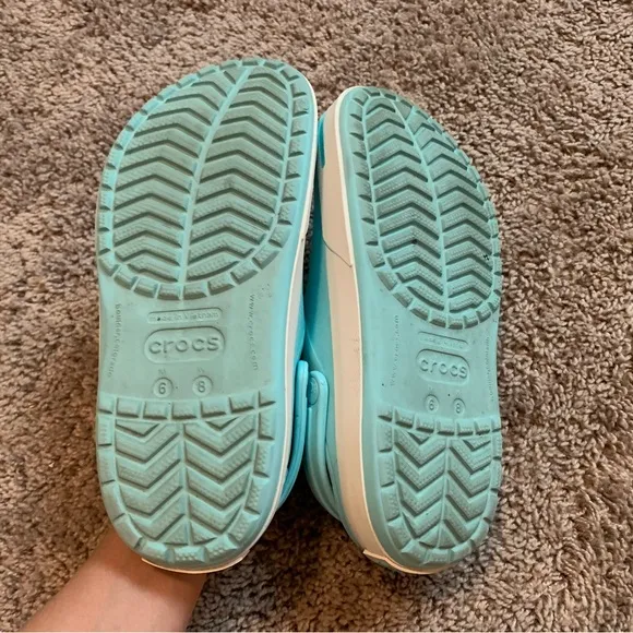 Crocs Crocband Clogs Sandals Baby Blue Size 6