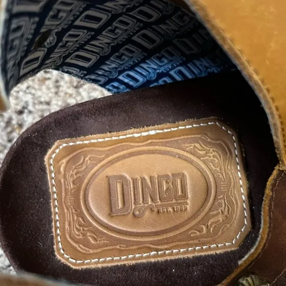Dingo Boots Sagebrush Flatbed Women’s Brown Leather Sandals Size 11