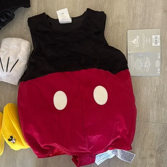 Disney Mickey Mouse Dress-Up Set in Black, Red, and Yellow