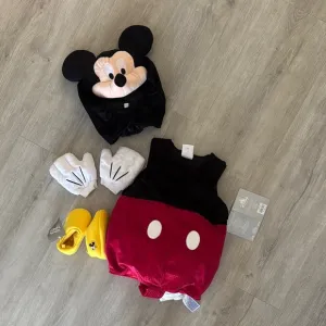 Disney Mickey Mouse Dress-Up Set in Black, Red, and Yellow