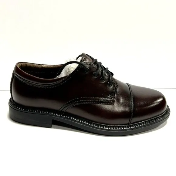 Dockers Men's Gordon Dark Brown Oxford Dress Shoes, Size 8Wide