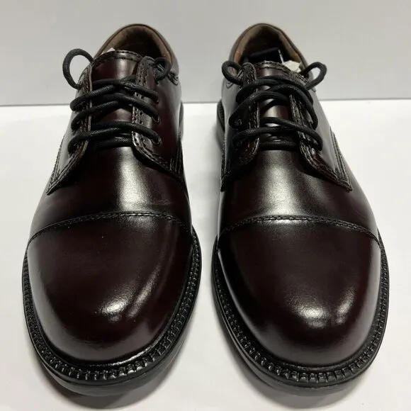 Dockers Men's Gordon Dark Brown Oxford Dress Shoes, Size 8Wide