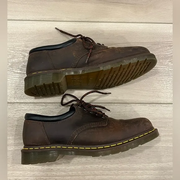 Dr. Martens 11849 Air Wair Brown Leather Casual Oxford Shoes US Men's 12