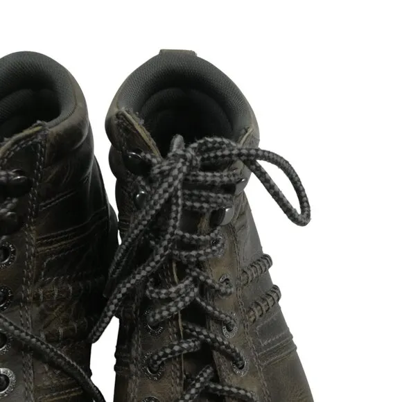 Dr Martens Calvin Brown Leather Distressed Chukka Hiking Combat Boots Size 9