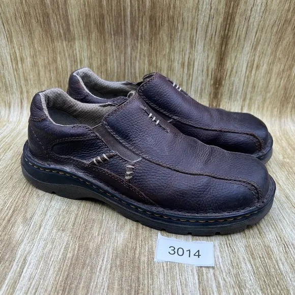 Dr. Martens Mawgan Men's Size 9 Brown Leather Low Top Sneakers Shoes Casual