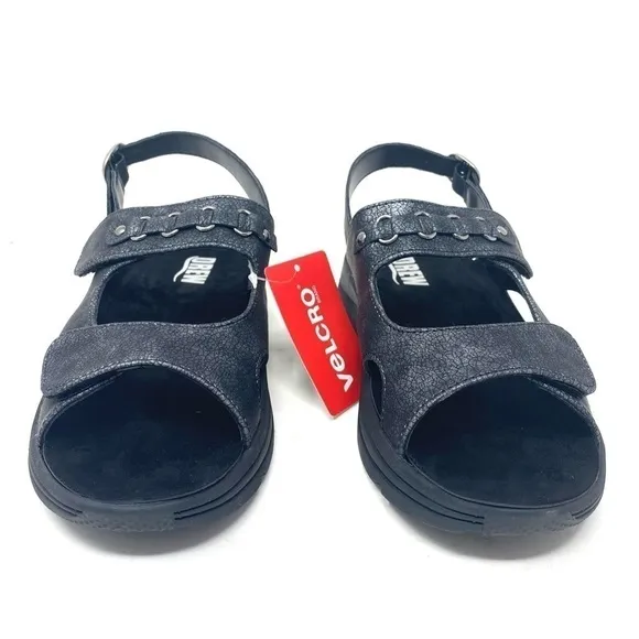 Drew Selina 17203-12 Black Comfort Sandals WIDE