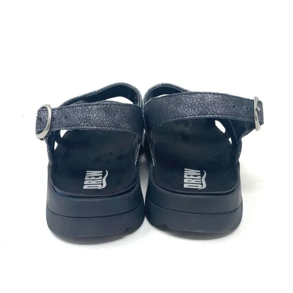 Drew Selina 17203-12 Black Comfort Sandals WIDE