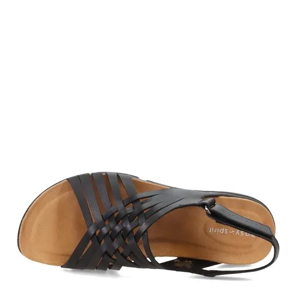 Easy Spirit Women's Mar Sandal, Black 001, 7