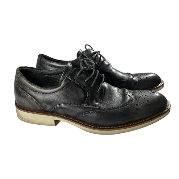 Ecco Biarritz Brogue Wingtip Dress Comfort Shoes Men's 43 (US 9-9.5)