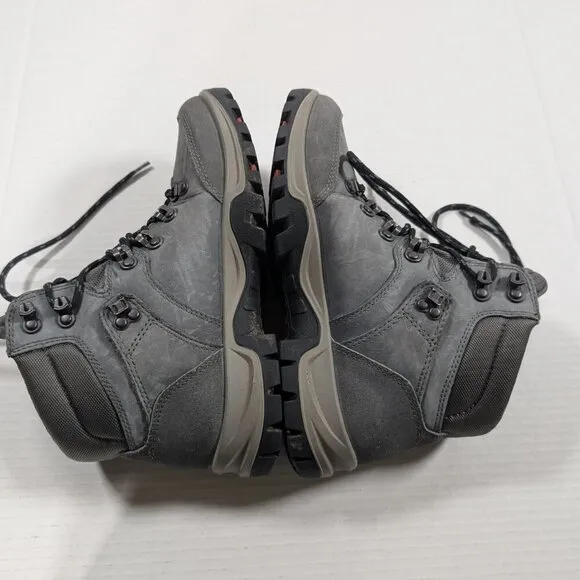 ECCO Leather Goretex Hiking Boots Women 40 9/9.5 Gray