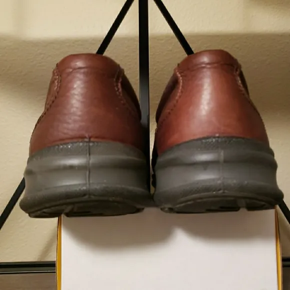 Ecco Mens Brown Leather Slip On Casual Shoes