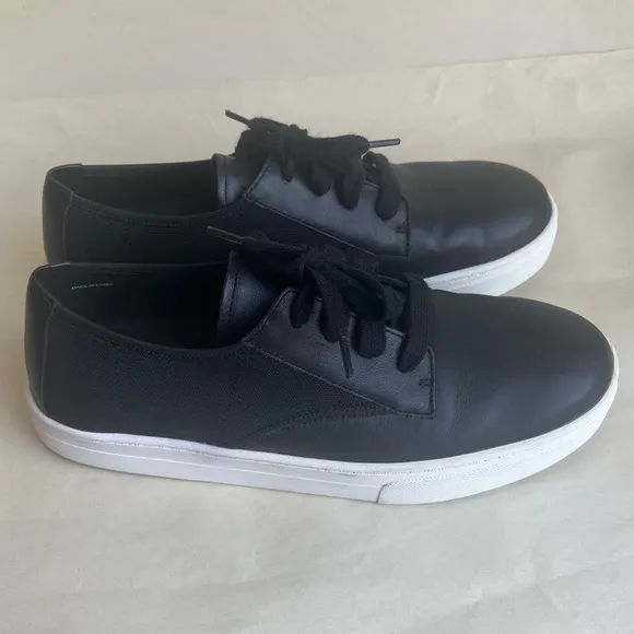 Eileen Fisher Koi Black Leather Mesh Casual Platform Padded Sneakers Comfy Shoes