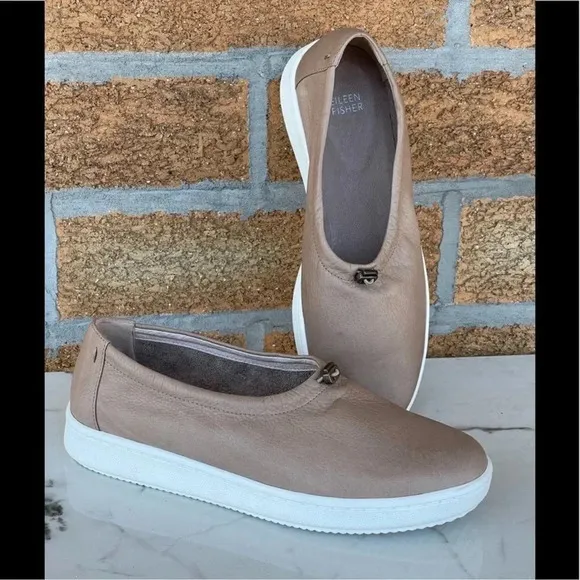 Eileen Fisher SYDNEY Leather Slip onSneaker 9
