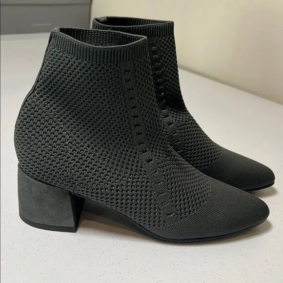 Eileen Fisher Honey Graphite Stretch boots shoes
