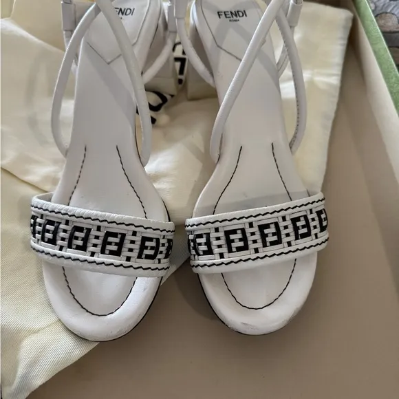 Fendi White Women's Sandals Size 38