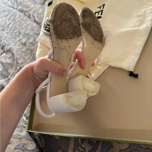 Fendi White Women's Sandals Size 38